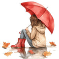 Rainy October Fabric Panel 7