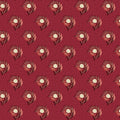 Red Boutennieres Lost Gardens of Heligan Cotton 43"/44" Fabric Per Yard