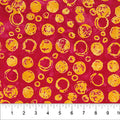 Red Bubble Celebration Cotton 44/45 Fabric Per Yard