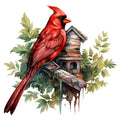 Red Cardinals Fabric Panel 24