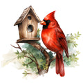 Red Cardinals Fabric Panel 25