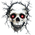 Red Eyed Skull Fabric Panel 24