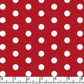 Red Little Dot 45" wide Fabric per yard