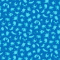 Bluei My Silly Monster ABCs ABC Blocks Cotton 43"/44" Fabric Per Yard