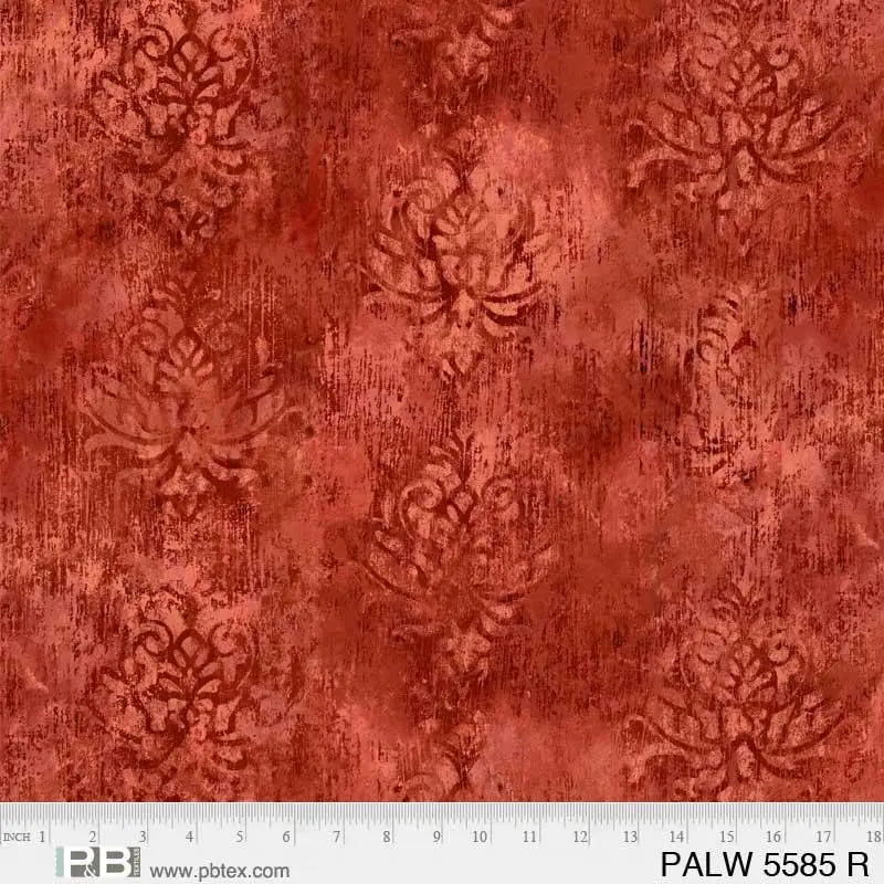 Red Palazzo Cotton Wideback Fabric Per Yard