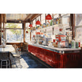 Retro Diner Fabric Panel 5