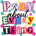 Retro Pray About Fabric Panel 1