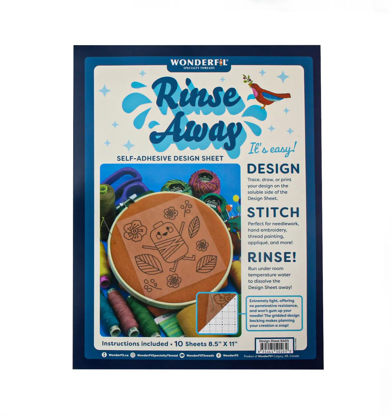 Rinse Away Design Sheet