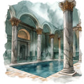 Roman Empire Fabric Panel 23