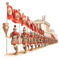 Roman Empire Fabric Panel 25