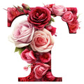 Rose Alphabet Fabric Panel 16