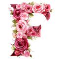 Rose Alphabet Fabric Panel 2