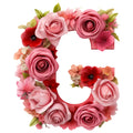 Rose Alphabet Fabric Panel 3