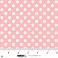 Rose Polka Dot Layla 44"/45" Cotton Fabric per Yard