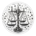 Round Zodiac Signs Fabric Panel 7