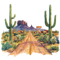 Route 66 Scene Fabric Panel 11