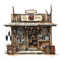 Route 66 Scene Fabric Panel 26