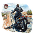 Route 66 Scene Fabric Panel 28