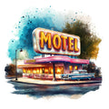 Route 66 Scene Fabric Panel 7