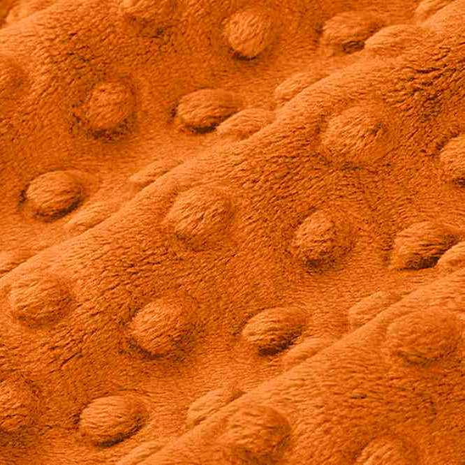 Rust Cuddle Dimple 58/60" Fabric per yard