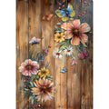 Rustic Butterfly Wall Art Fabric Panel 13