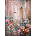 Rustic Butterfly Wall Art Fabric Panel 14