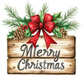 Rustic Christmas Fabric Panel 16