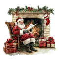 Rustic Christmas Fabric Panel 27