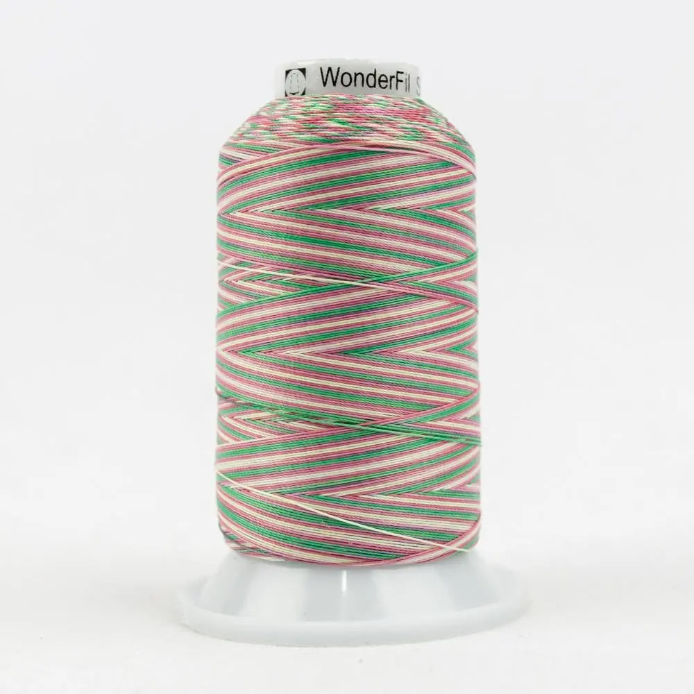 SCM04 - Silco™ 35wt Cotton Teal Yellow Pinks Thread