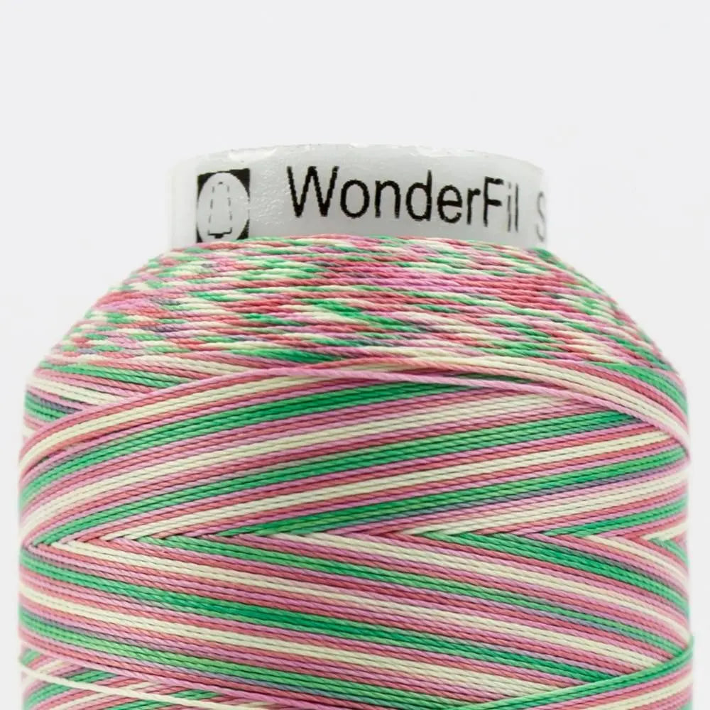 SCM04 - Silco™ 35wt Cotton Teal Yellow Pinks Thread