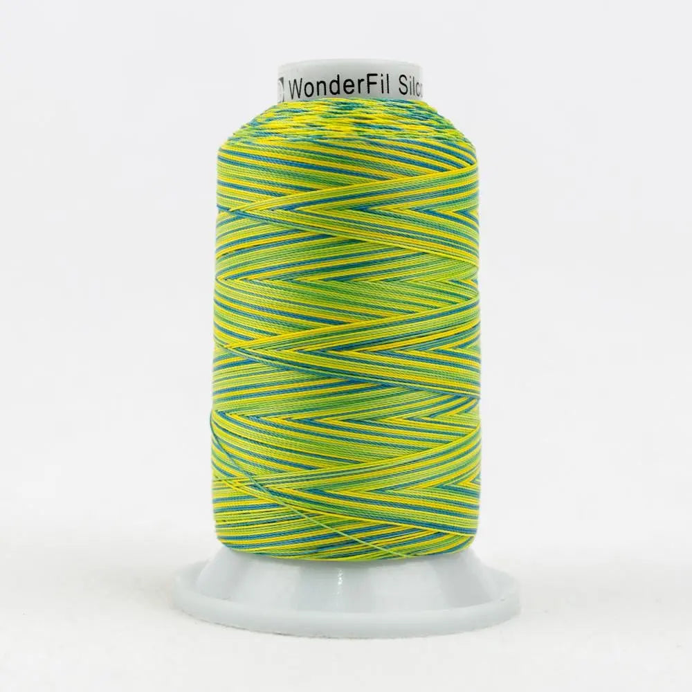SCM22 - Silco™ 35wt Cotton Blue Yellow Green Thread