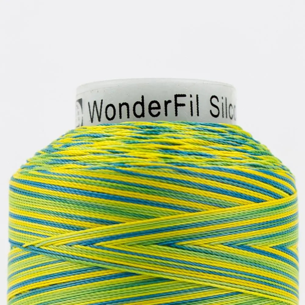 SCM22 - Silco™ 35wt Cotton Blue Yellow Green Thread