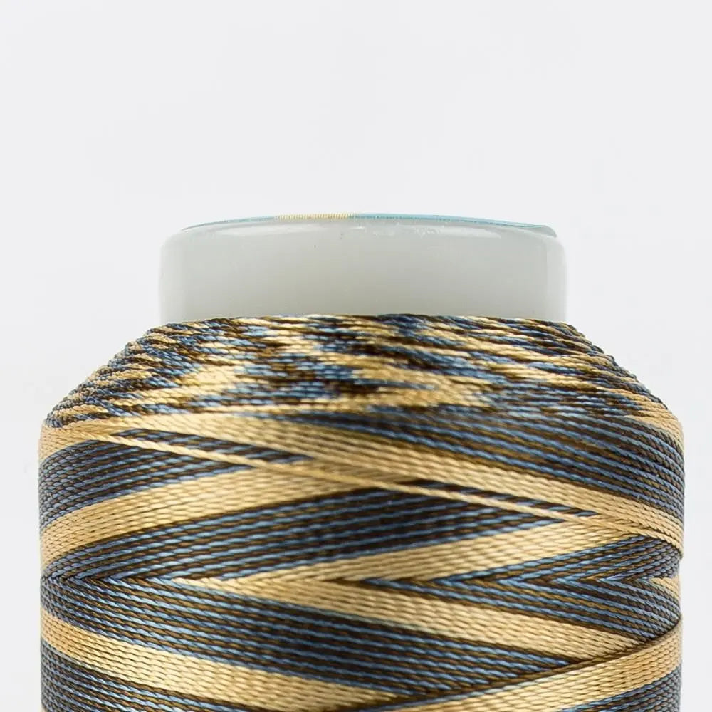 SD08 - Mirage™ 30wt Rayon Blue Brown Thread