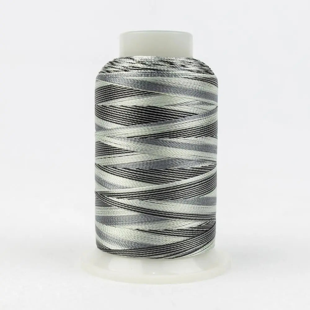 SD28 - Mirage™ 30wt Rayon Black Greys Thread