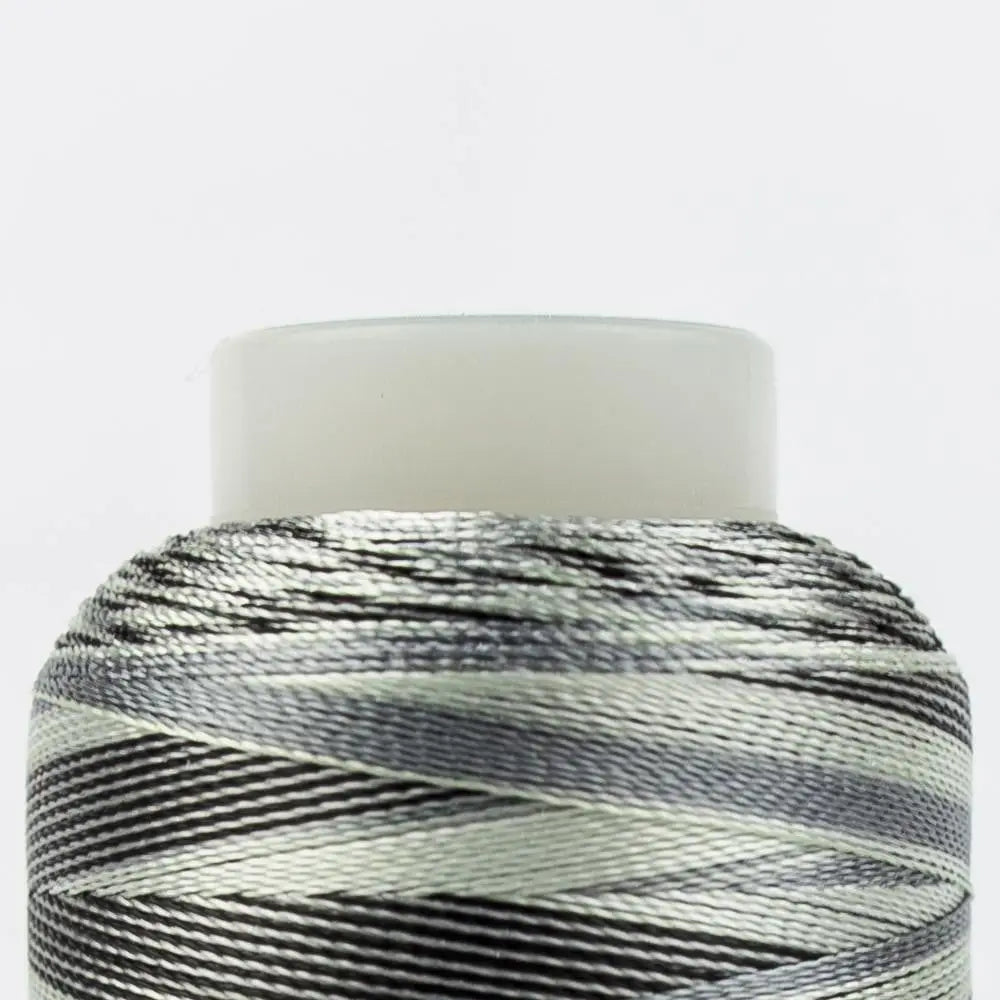 SD28 - Mirage™ 30wt Rayon Black Greys Thread