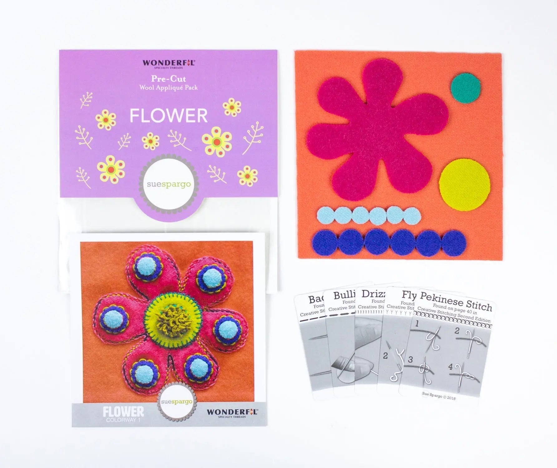 SSPWK - Pre-cut wool kits by Sue Spargo