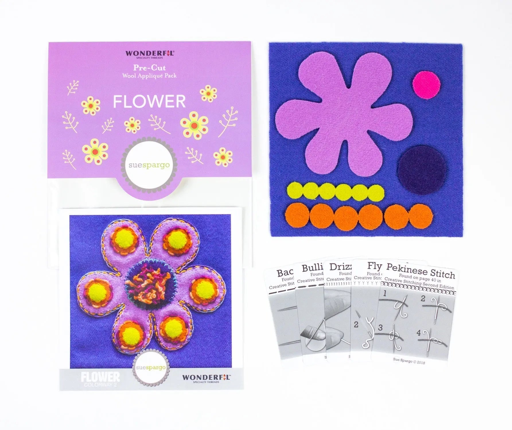 SSPWK - Pre-cut wool kits by Sue Spargo
