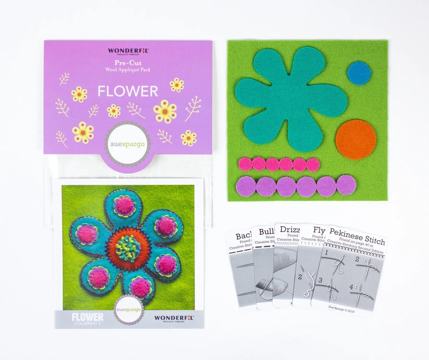 SSPWK - Pre-cut wool kits by Sue Spargo