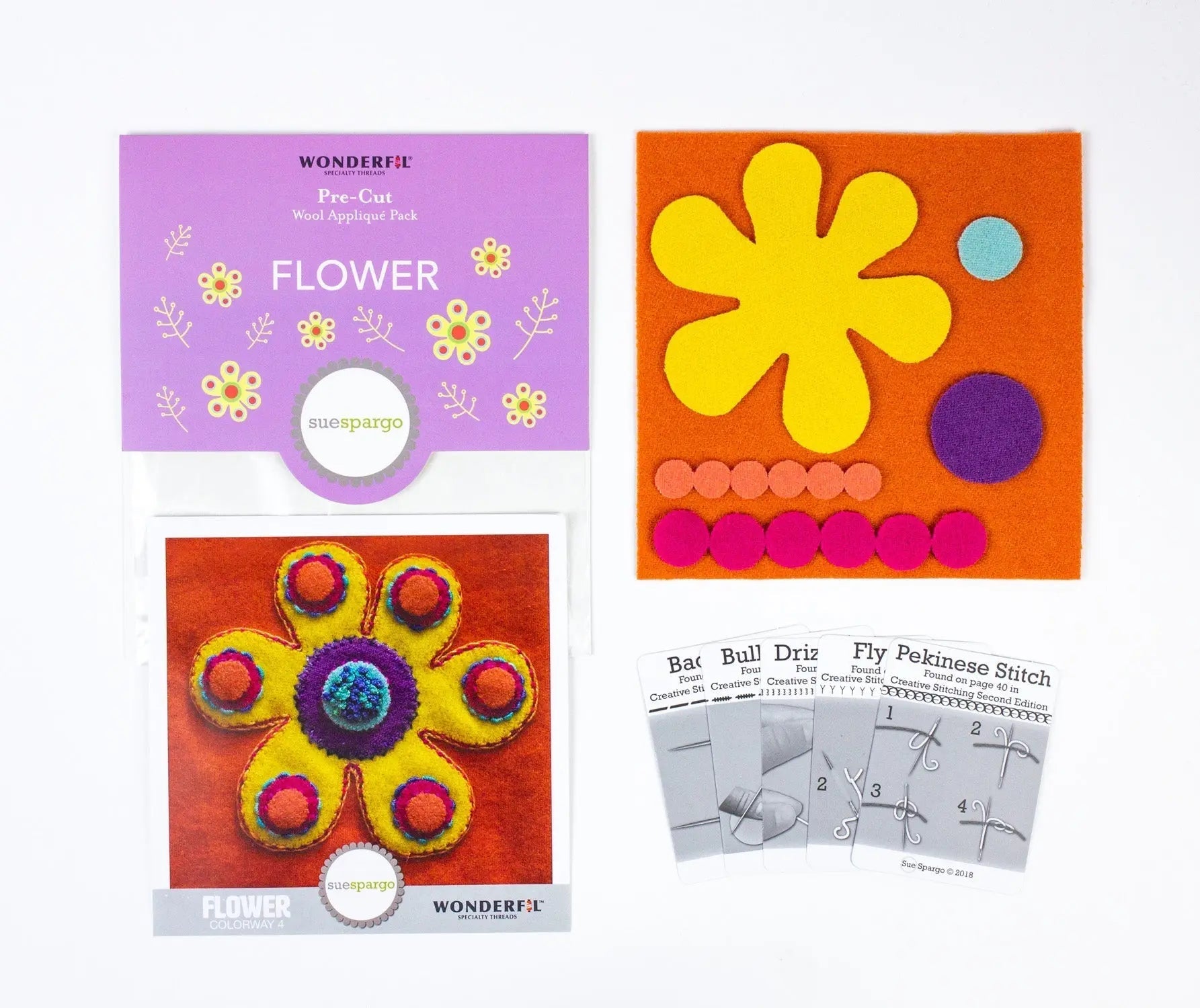 SSPWK - Pre-cut wool kits by Sue Spargo