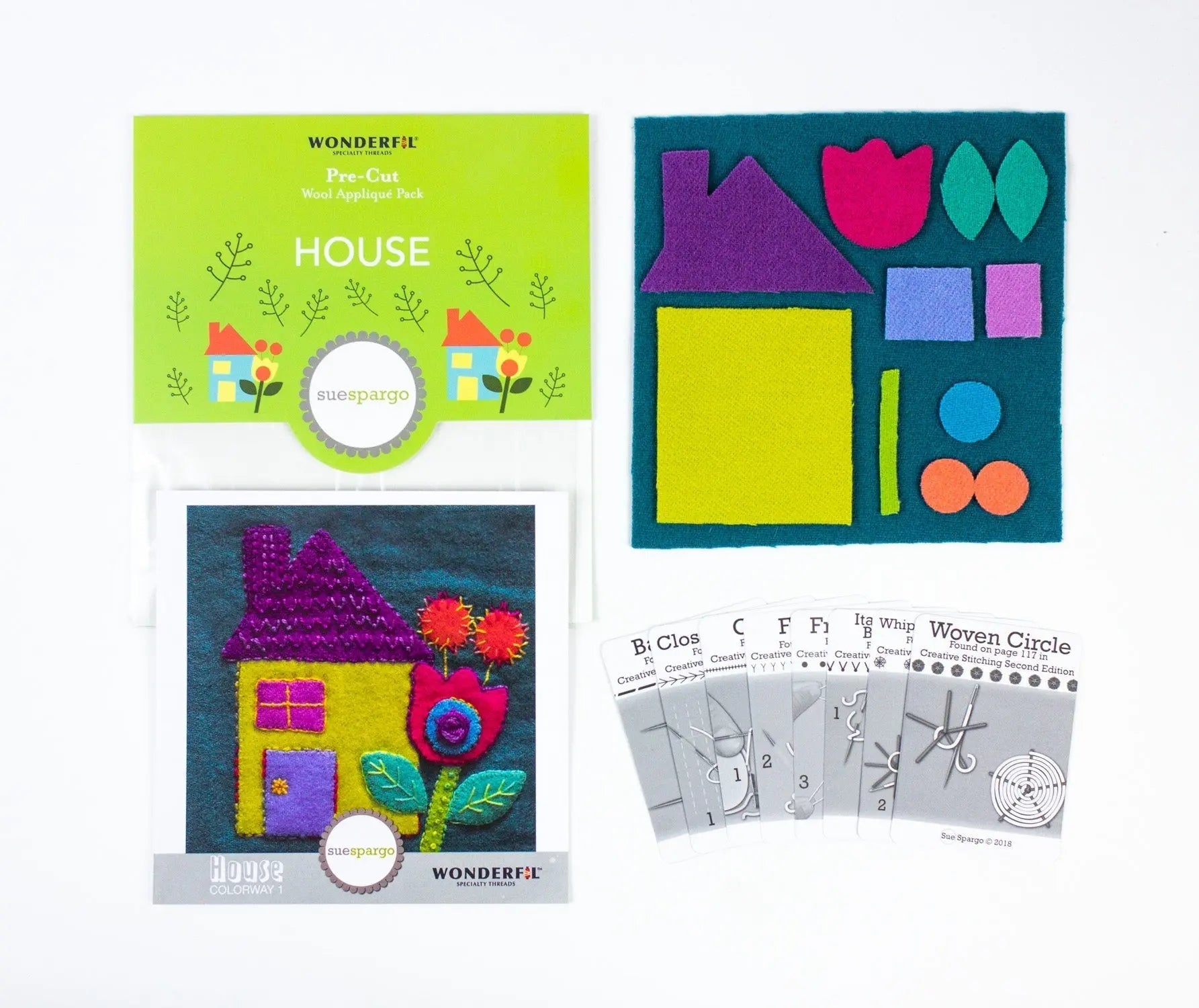 SSPWK - Pre-cut wool kits by Sue Spargo