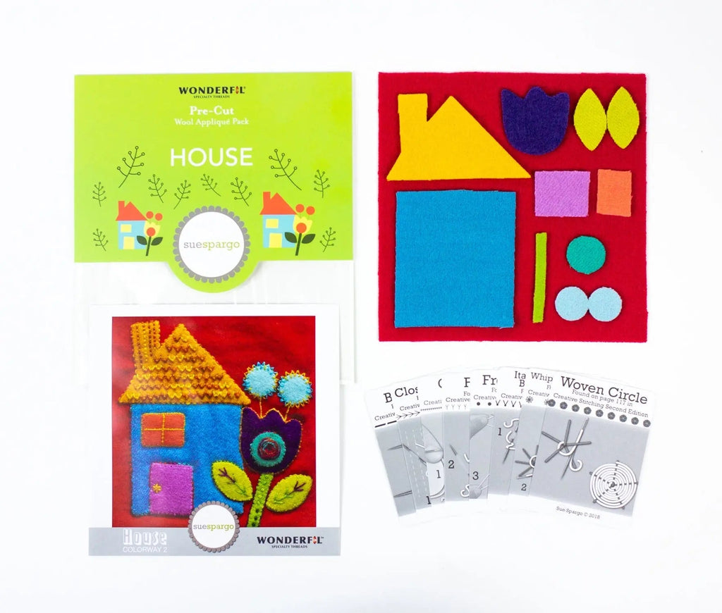 SSPWK - Pre-cut wool kits by Sue Spargo