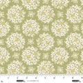 Sage Floral Bouquet Layla 44"/45" Cotton Fabric per Yard