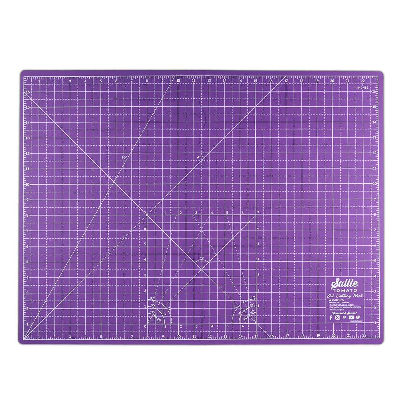 Sallie Tomato Purple A2 Foldable Cutting Mat