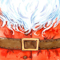 Santa Belt Fabric Panel 1
