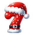 Santa Claus Alphabet Fabric Panel 4