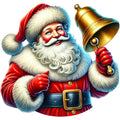 Santa Claus Scenes Fabric Panel 11