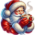 Santa Claus Scenes Fabric Panel 2