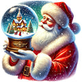 Santa Claus Scenes Fabric Panel 22
