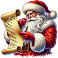 Santa Claus Scenes Fabric Panel 6