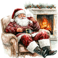 Santas Day Off Fabric Panel 24